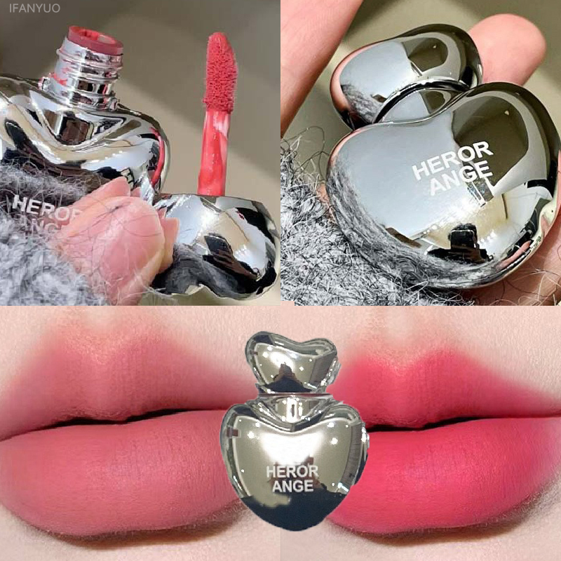 Matte Velvet Lip Tint Long Lasting - الخوخ القلب حريري ماتي أحمر الشفاه
