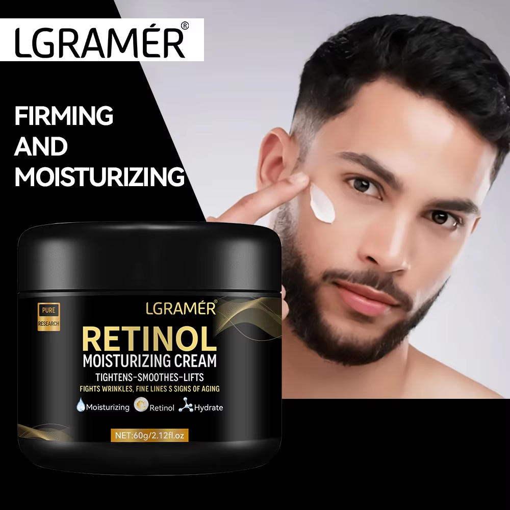 Retinol Anti Wrinkle Cream - كريم مرطب للوجه بالريتينول للرجال، كريم