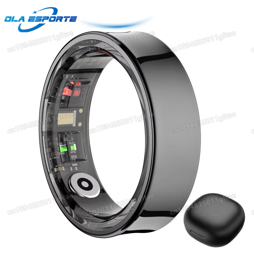 Health Monitors - خاتم ذكي R10 مع علبة شحن