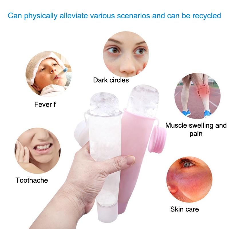 Face Ice Roller Puffiness - قطعة واحدة من قالب الثلج السيليكوني