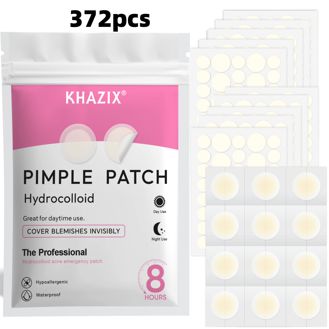 Hydrocolloid Pimple Patch - 372 قطعة من لاصقات الهيدروكولويد لعلاج
