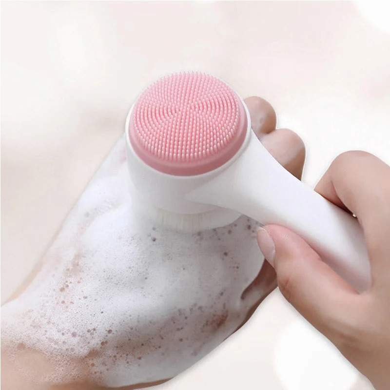 Silicone Face Scrubber Electric - فرشاة تنظيف الوجه يدوية ثلاثية الأبعاد