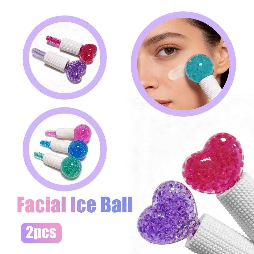 Face Ice Roller Puffiness - قطعتان من كرات الثلج للوجه لتبريد