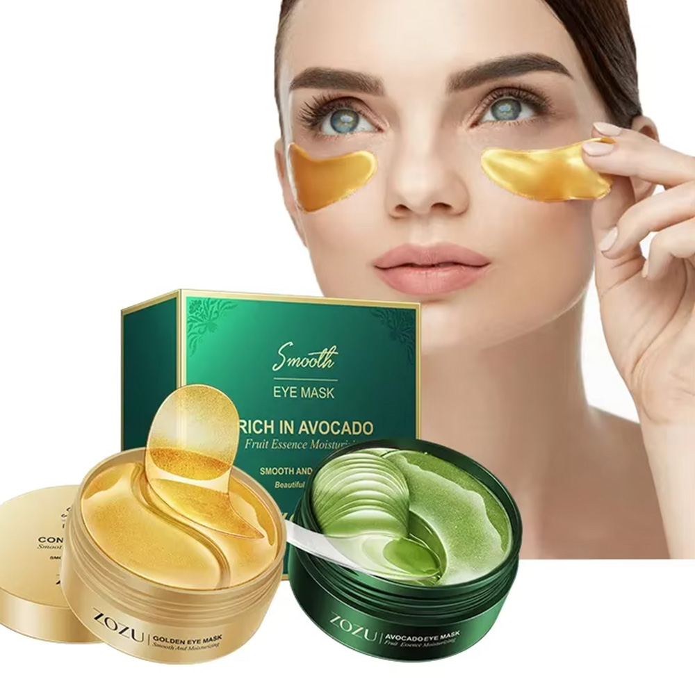 Collagen Under Eye Patches - 24K الذهبي العين لصقة جل الأفوكادو