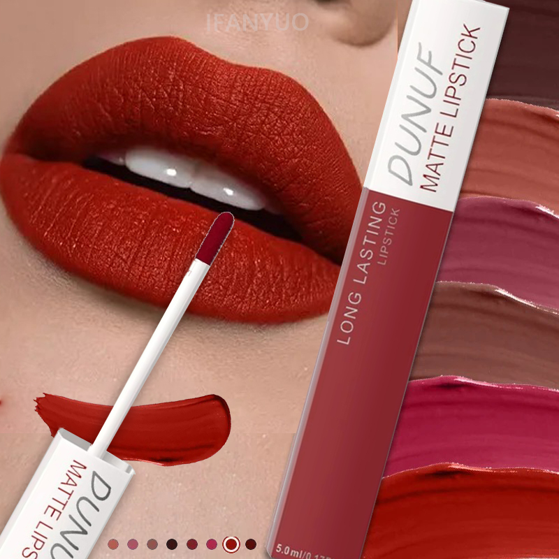 Matte Velvet Lip Tint Long Lasting - أحمر شفاه مطفي غير لاصق بالكوب،