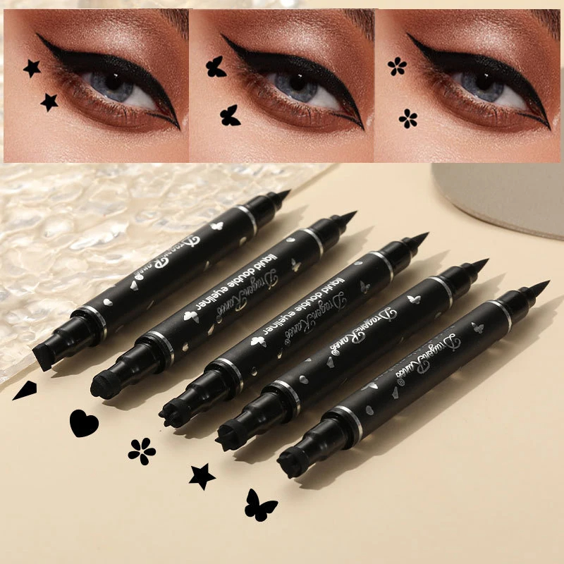 Waterproof Liquid Eyeliner Pen - قلم كحل ختم الفراشة ، نجمة