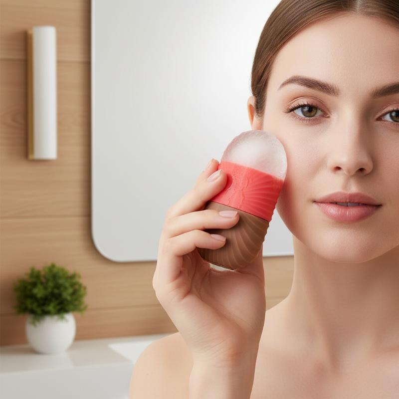 Face Ice Roller Puffiness - قالب ثلج من السيليكون، قطعة واحدة،