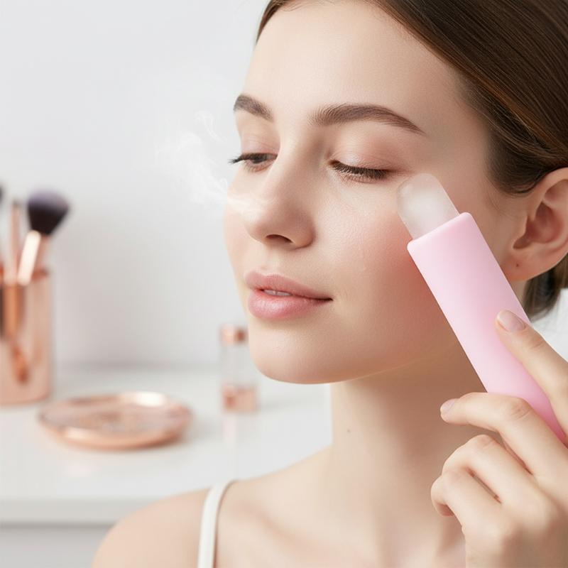Face Ice Roller Puffiness - أداة تدليك الوجه من السيليكون على