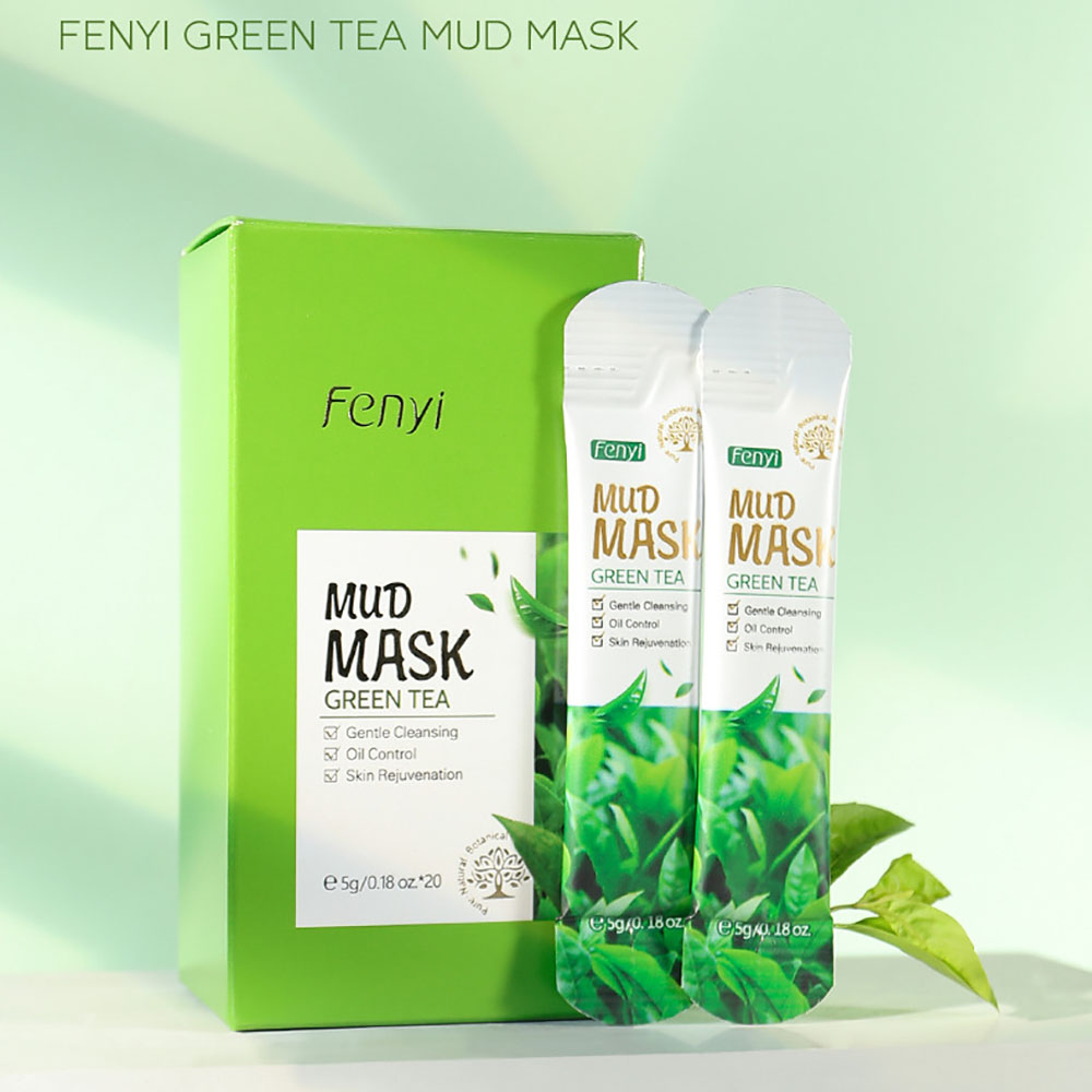 Green Tea Cleansing Clay Mask - قناع الطين الأخضر من فيني، مجموعة