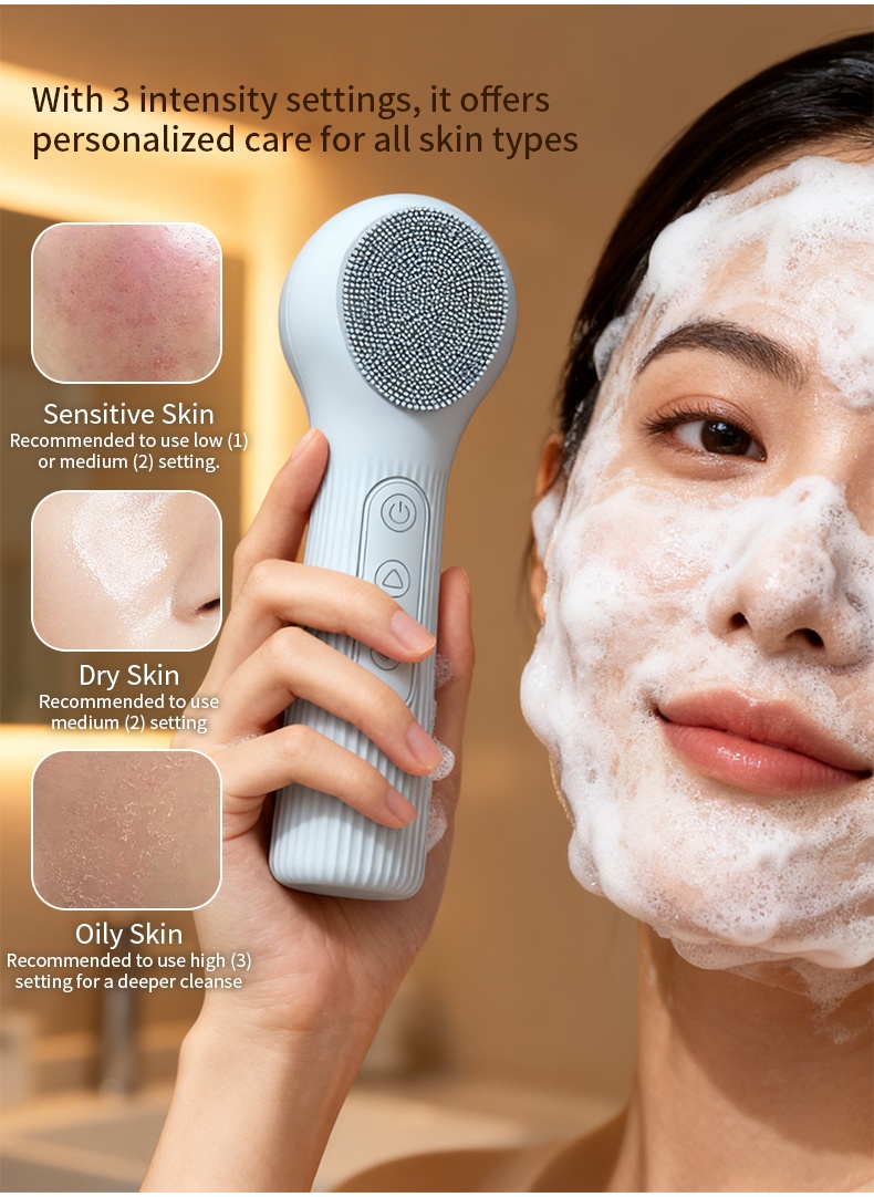 فرشاة تنظيف سيليكون قابلة لإعا - مراجعة Silicone Face Scrubber Electric وسعره