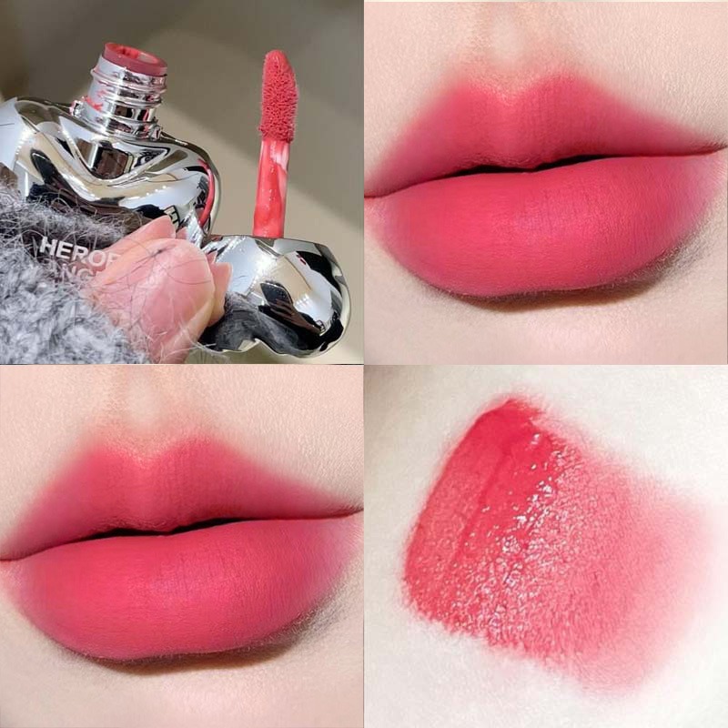 الخوخ القلب حريري ماتي أحمر ال - مراجعة Matte Velvet Lip Tint Long Lasting وسعره