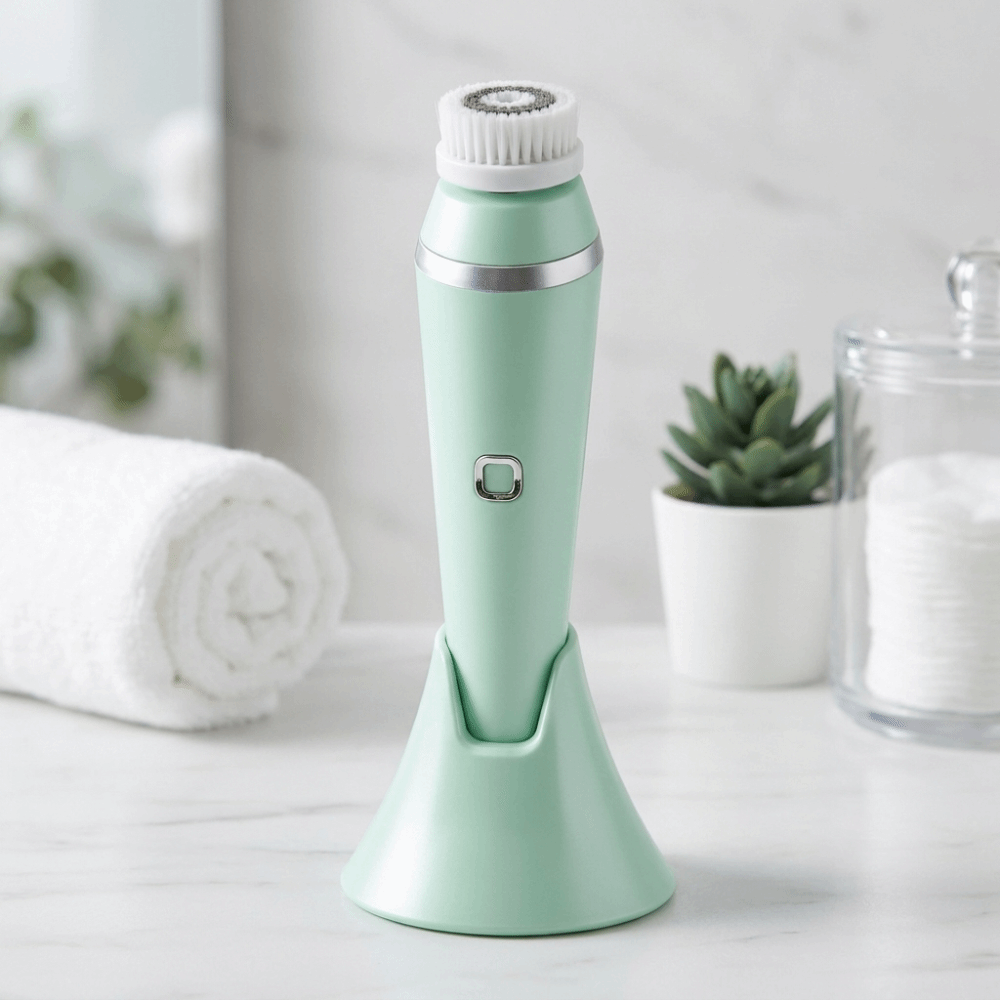 فرشاة تنظيف الوجه الكهربائية م - مراجعة Silicone Face Scrubber Electric وسعره