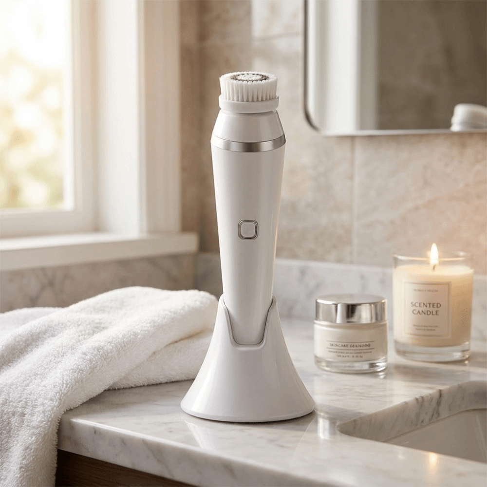فرشاة تنظيف الوجه الكهربائية م - مراجعة Silicone Face Scrubber Electric وسعره