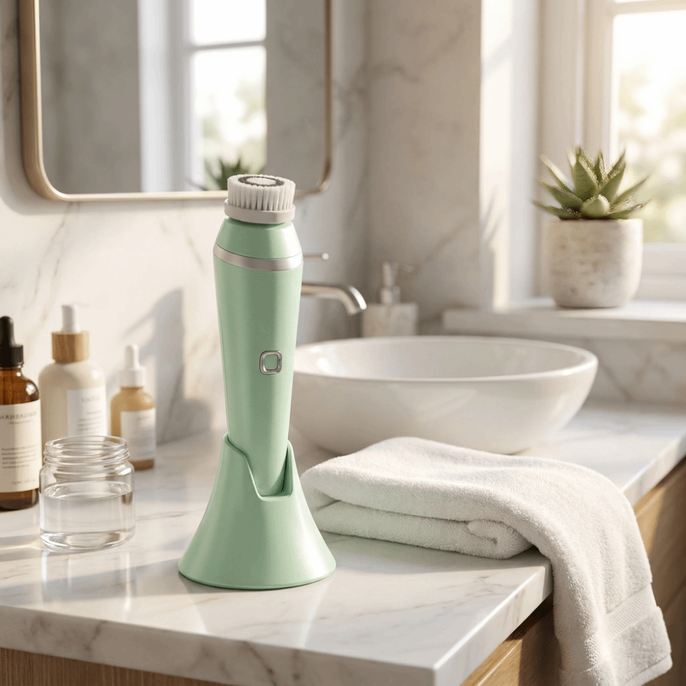 فرشاة تنظيف الوجه الكهربائية م - مراجعة Silicone Face Scrubber Electric وسعره