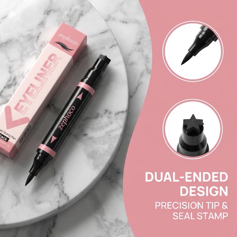 قلم آيلاينر سائل متكامل باللون - مراجعة Waterproof Liquid Eyeliner Pen وسعره