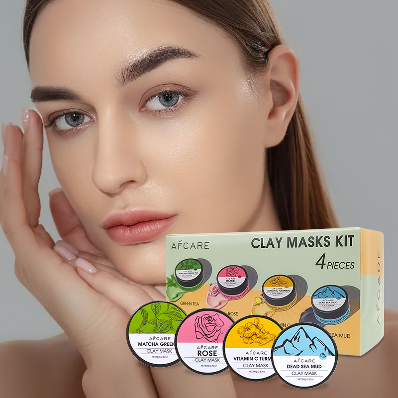 مجموعة من 4 أقنعة طينية للوجه  - مراجعة Green Tea Cleansing Clay Mask وسعره