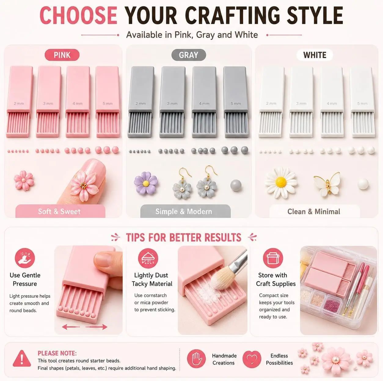 4 قطع من أدوات صنع كرات الجل ا - مراجعة Nail Art وسعره