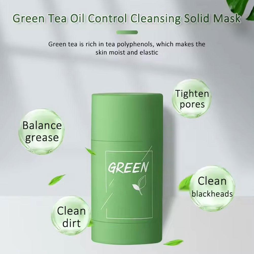 1/3 قطعة عصا طين الشاي الأخضر  - مراجعة Green Tea Cleansing Clay Mask وسعره