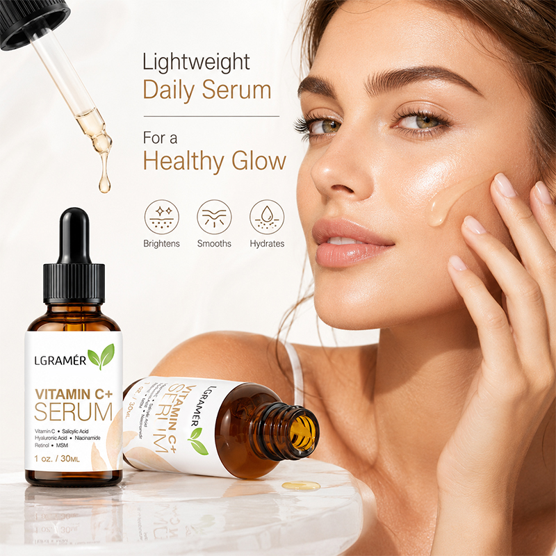 سيروم فيتامين سي+ للوجه مع حمض - مراجعة Hyaluronic Acid Facial Serum وسعره
