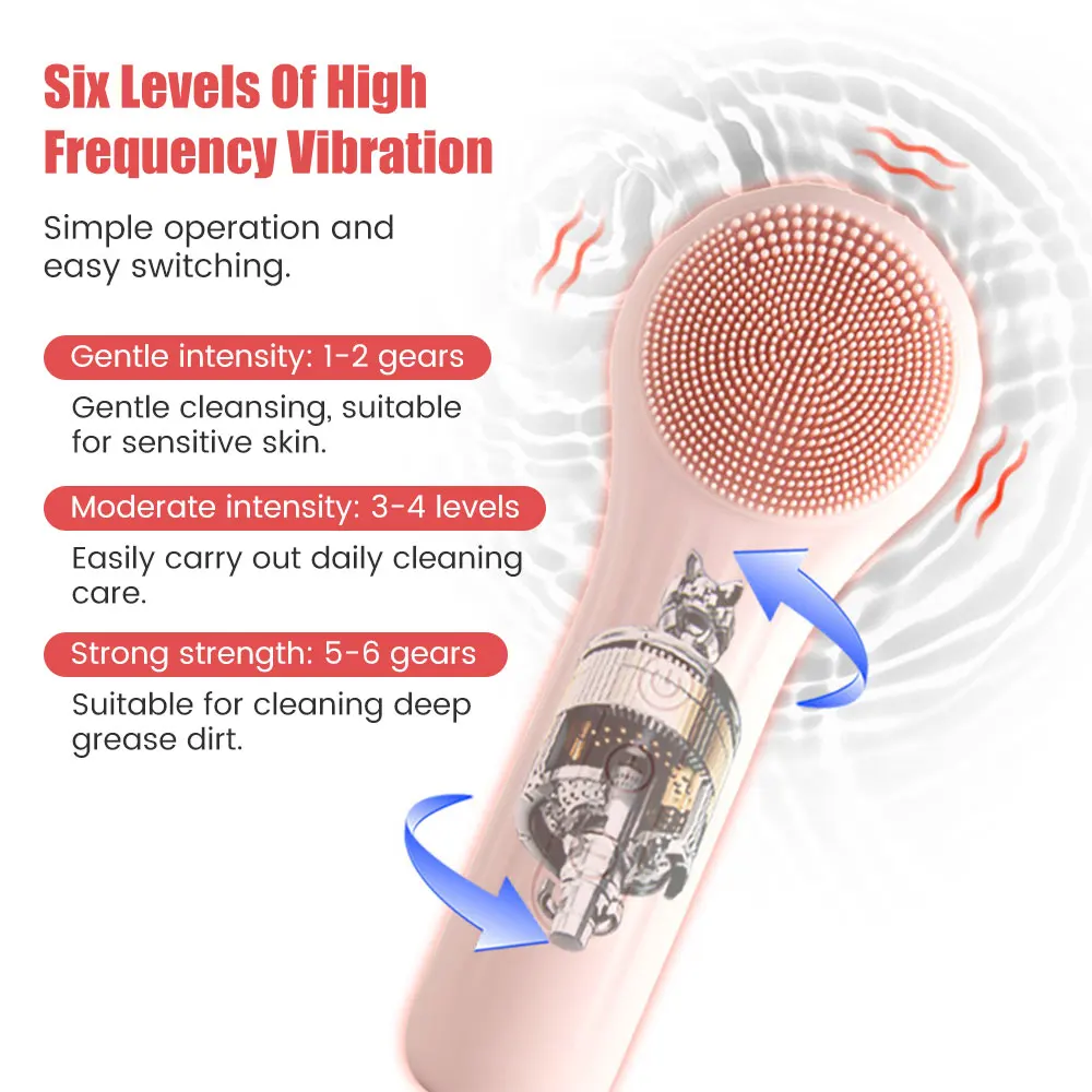 منظف فرشاة وجه سيليكون صوتي ،  - مراجعة Silicone Face Scrubber Electric وسعره