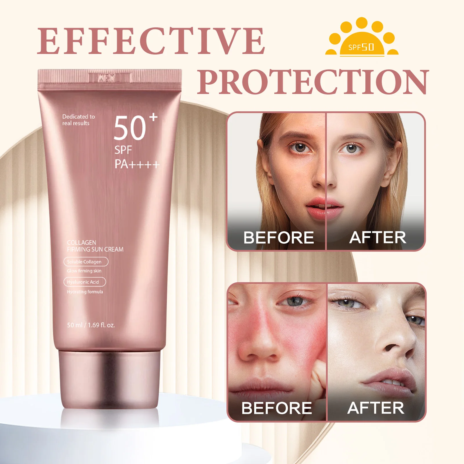كريم واقي من الشمس SPF50 PA+++ - مراجعة Spf 50 Waterproof Sunscreen وسعره