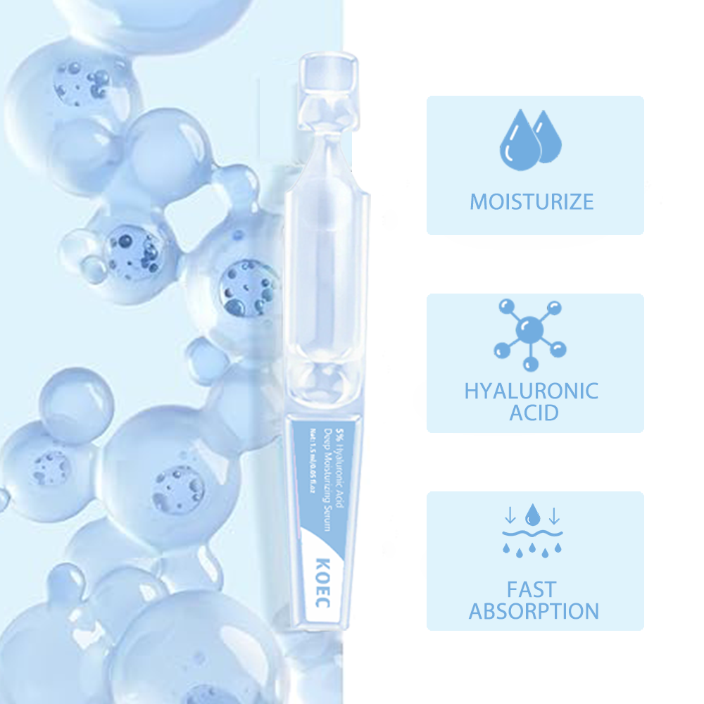 30 قطعة KOEC 5% حمض الهيالورون - مراجعة Hyaluronic Acid Facial Serum وسعره