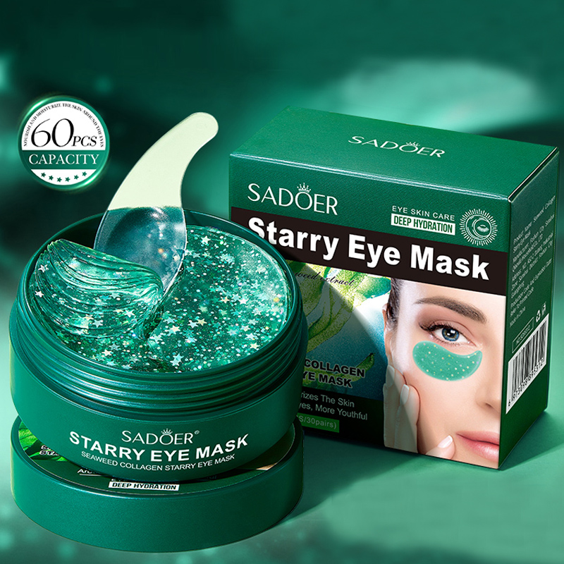 60 قطعة/علبة قناع عين من الأعش - مراجعة Collagen Under Eye Patches وسعره
