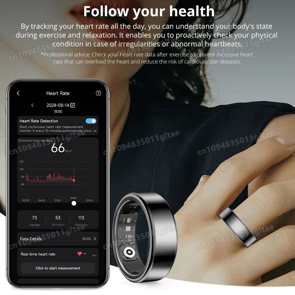 خاتم ذكي R10 مع علبة شحن للرجا - مراجعة Health Monitors وسعره
