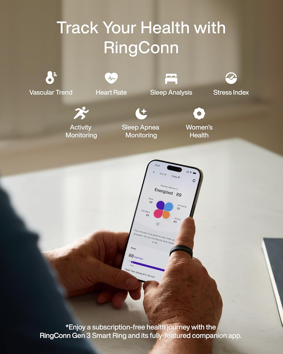 خاتم ذكي RingConn الجيل الثالث - مراجعة Health Monitors وسعره