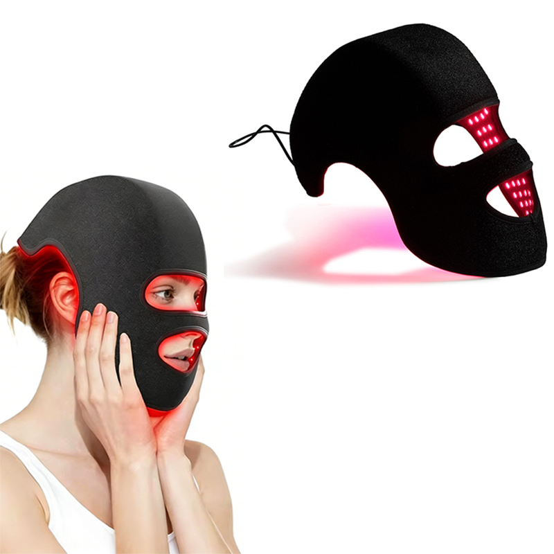 قناع وجه وقبعة LED بأربعة ألوا - مراجعة Led Light Therapy Face Mask وسعره