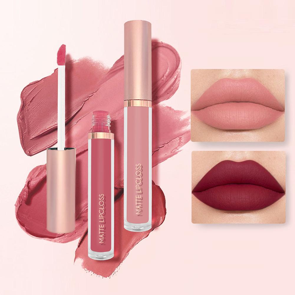 3 قطعة/المجموعة عارية ملمع الش - مراجعة Matte Velvet Lip Tint Long Lasting وسعره
