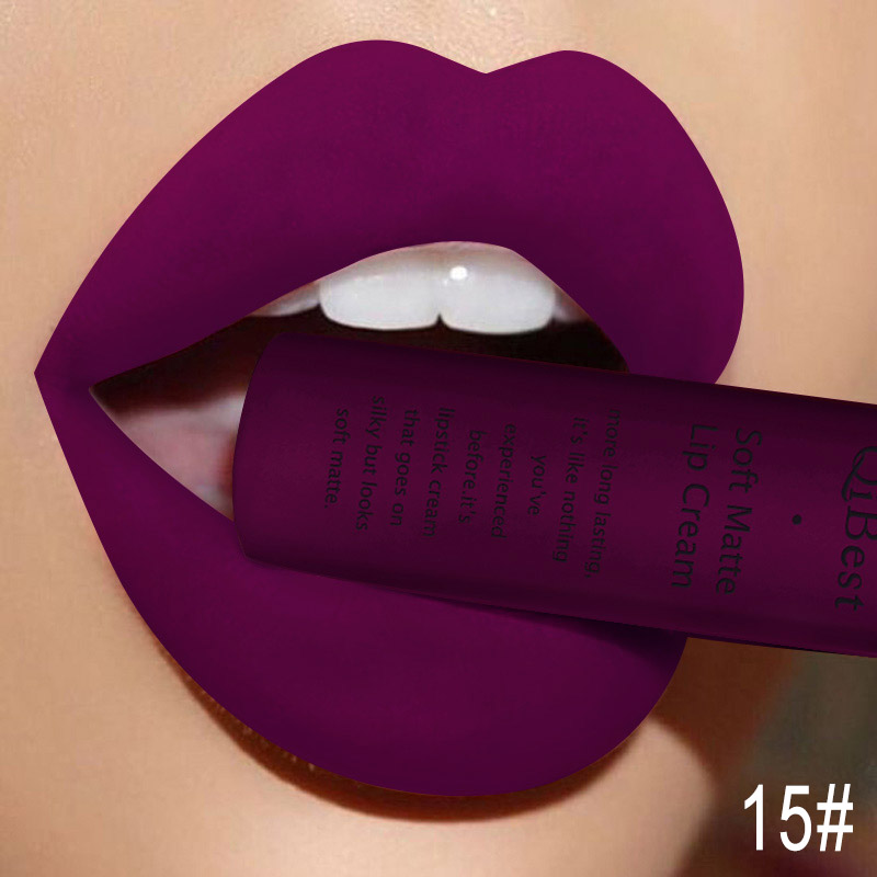 QIBEST ملمع شفاه مثير مخملي غي - مراجعة Matte Velvet Lip Tint Long Lasting وسعره