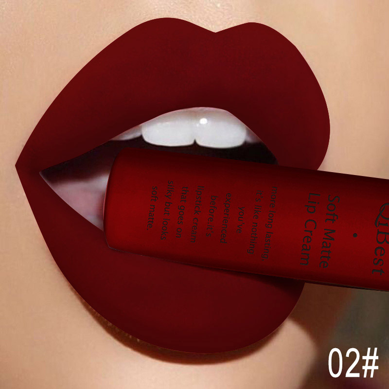 QIBEST ملمع شفاه مثير مخملي غي - مراجعة Matte Velvet Lip Tint Long Lasting وسعره