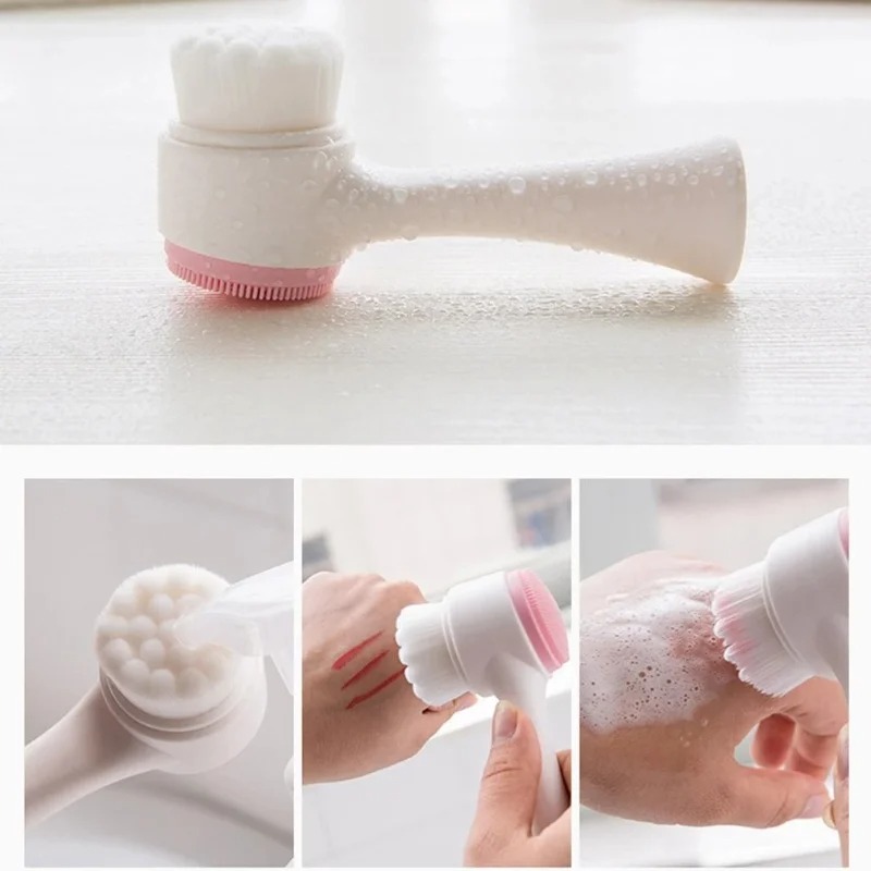 فرشاة تنظيف الوجه يدوية ثلاثية - مراجعة Silicone Face Scrubber Electric وسعره