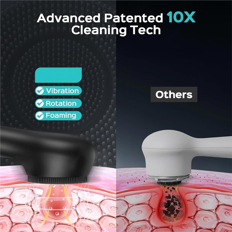 فرشاة تنظيف الوجه AA20، فرشاة  - مراجعة Silicone Face Scrubber Electric وسعره