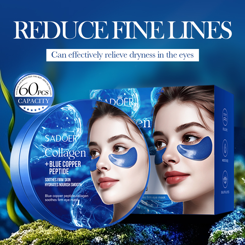 60 قطعة SADOER الكافيين كريستا - مراجعة Collagen Under Eye Patches وسعره
