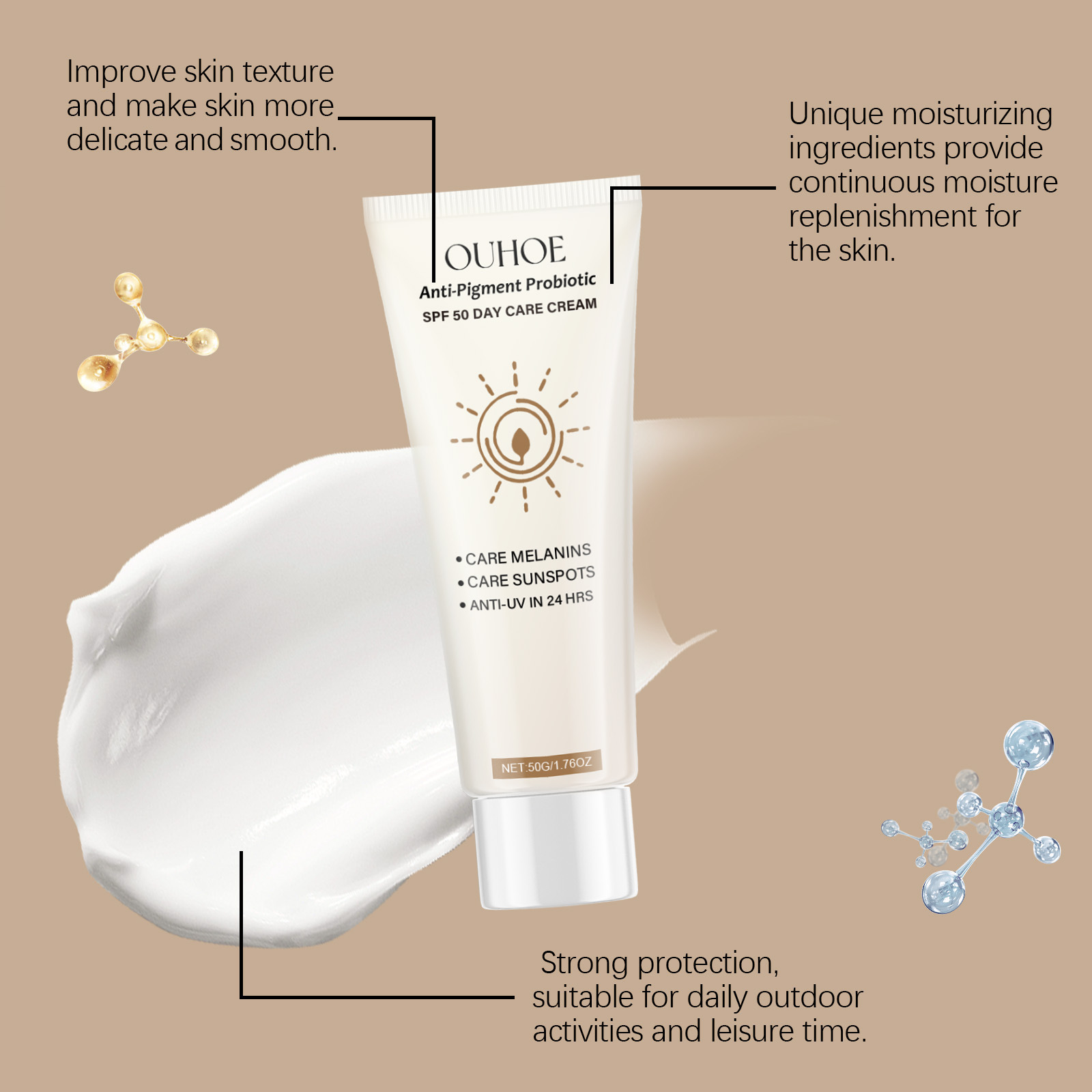 كريم واقي من الشمس SPF50 مضاد  - مراجعة Spf 50 Waterproof Sunscreen وسعره