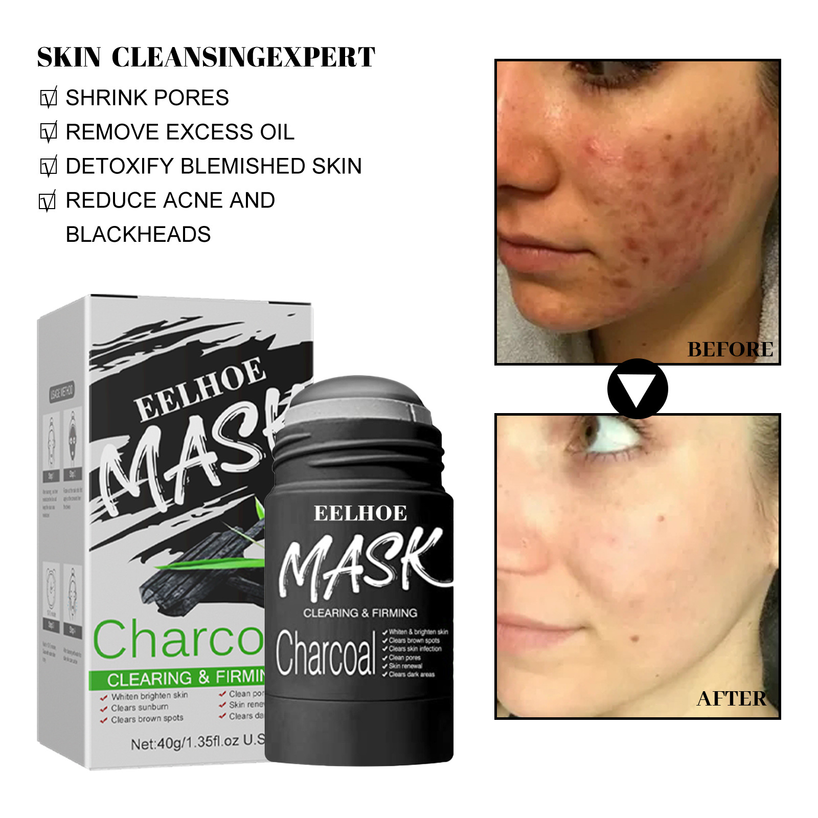 قناع طين للوجه على شكل عصا للع - مراجعة Green Tea Cleansing Clay Mask وسعره
