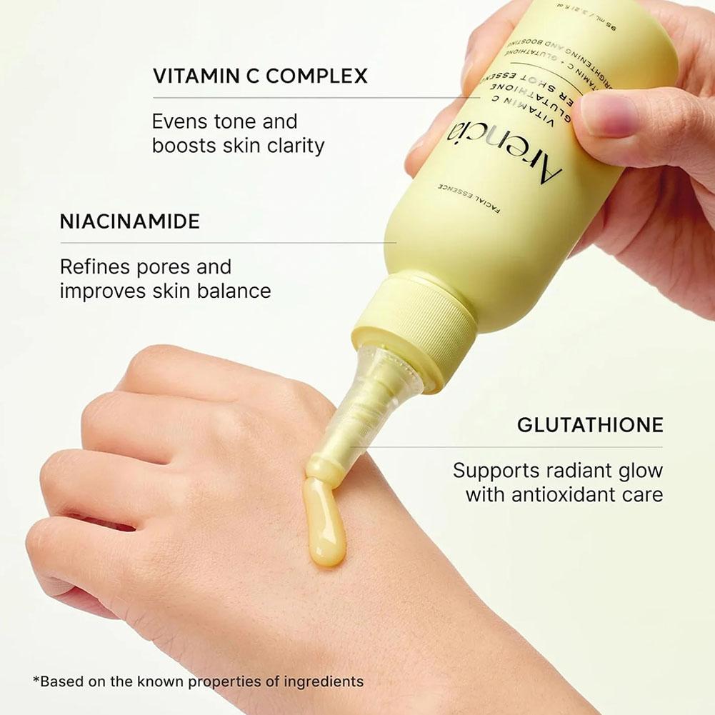 سيروم أرينسيا فيتامين سي وجلوت - مراجعة Niacinamide Pore Shrinking Essence وسعره