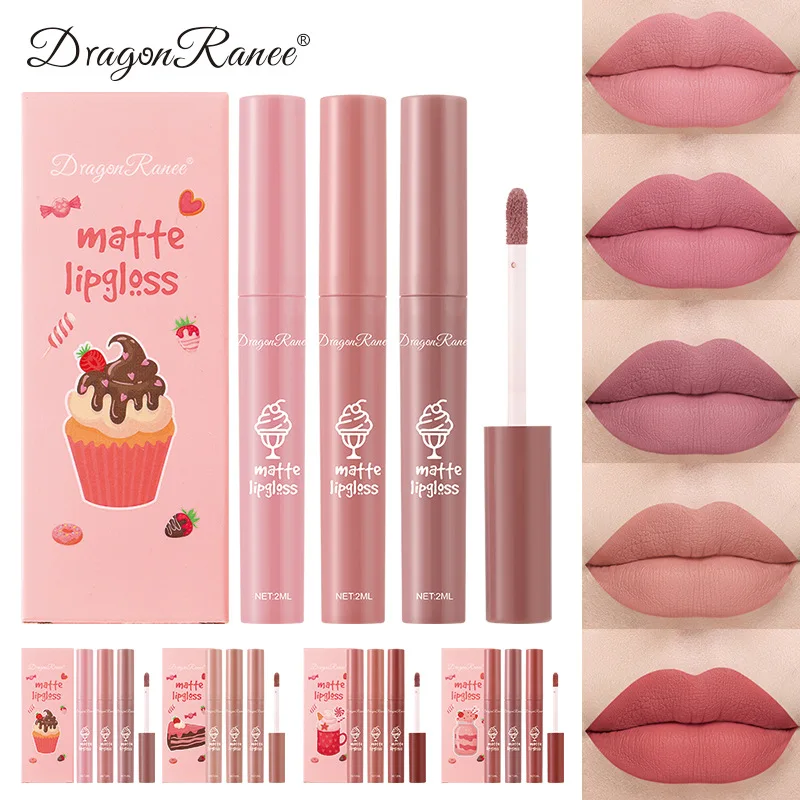 مجموعة من 3 أحمر شفاه سائل مخم - مراجعة Matte Velvet Lip Tint Long Lasting وسعره