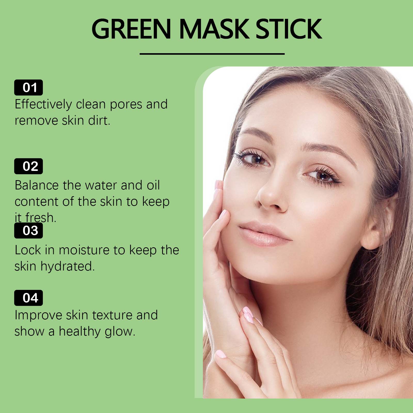 1-5 قطع من قناع الطين الأخضر ل - مراجعة Green Tea Cleansing Clay Mask وسعره
