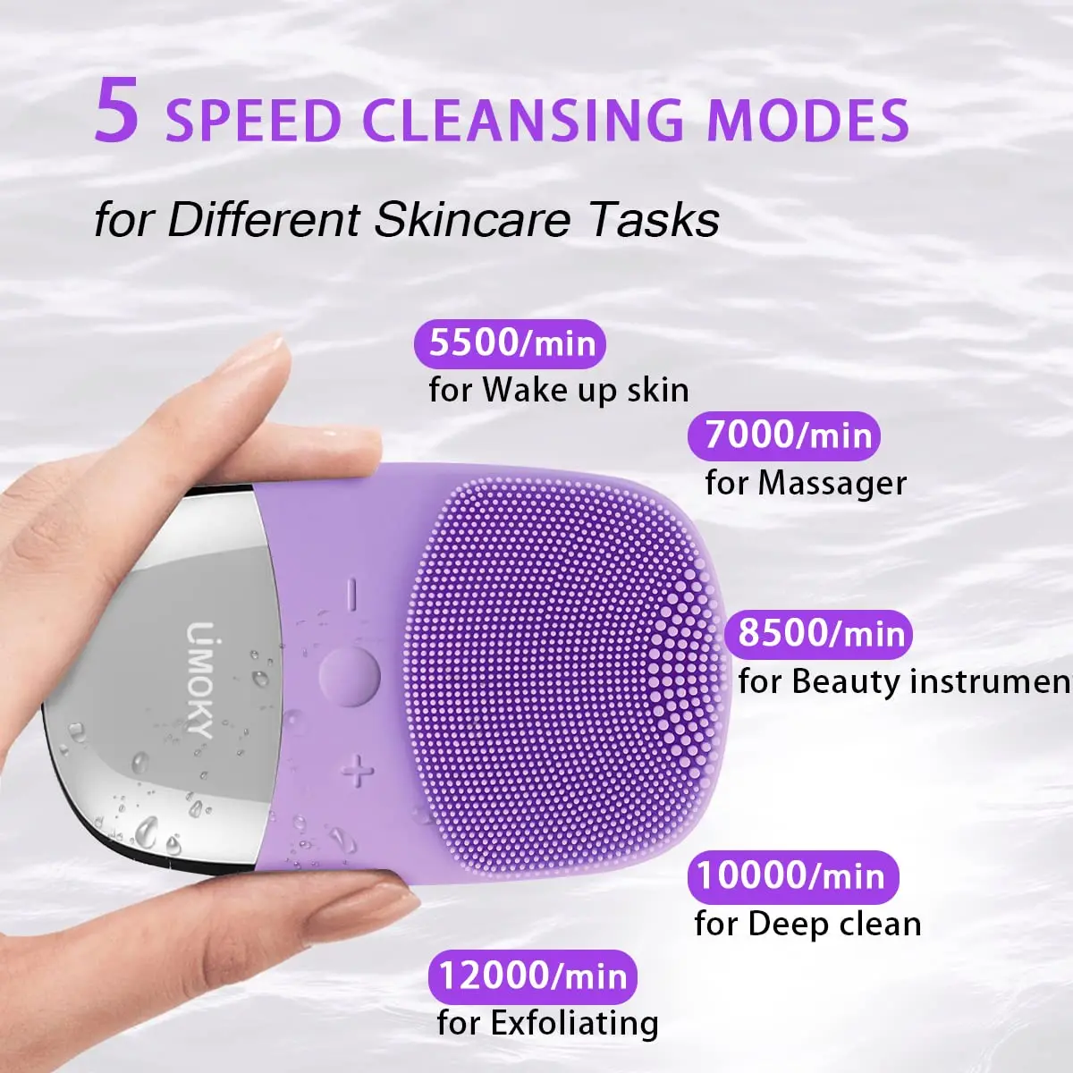 فرشاة تنظيف الوجه الكهربائية م - مراجعة Silicone Face Scrubber Electric وسعره