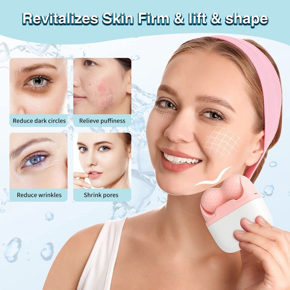 أسطوانة تدليك مزدوجة الرأس للو - مراجعة Face Ice Roller Puffiness وسعره