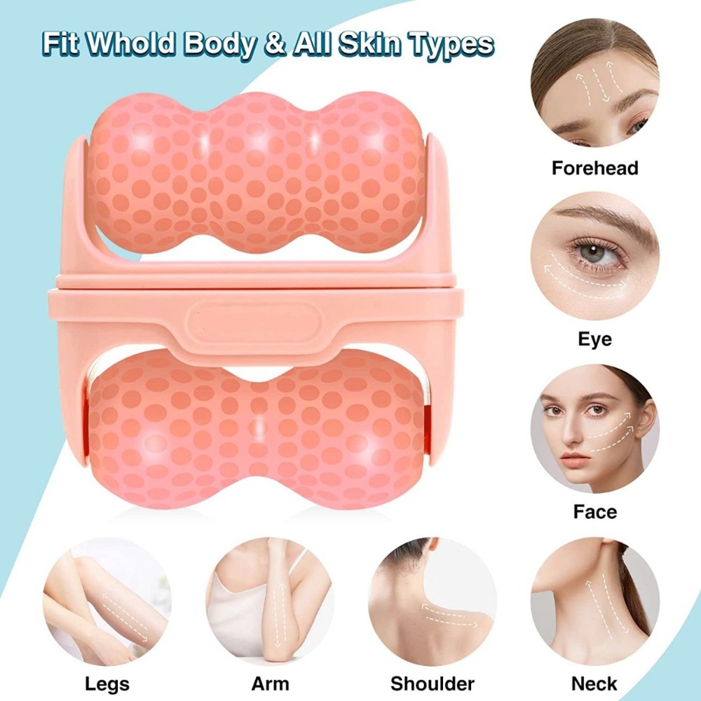 أسطوانة تدليك مزدوجة الرأس للو - مراجعة Face Ice Roller Puffiness وسعره