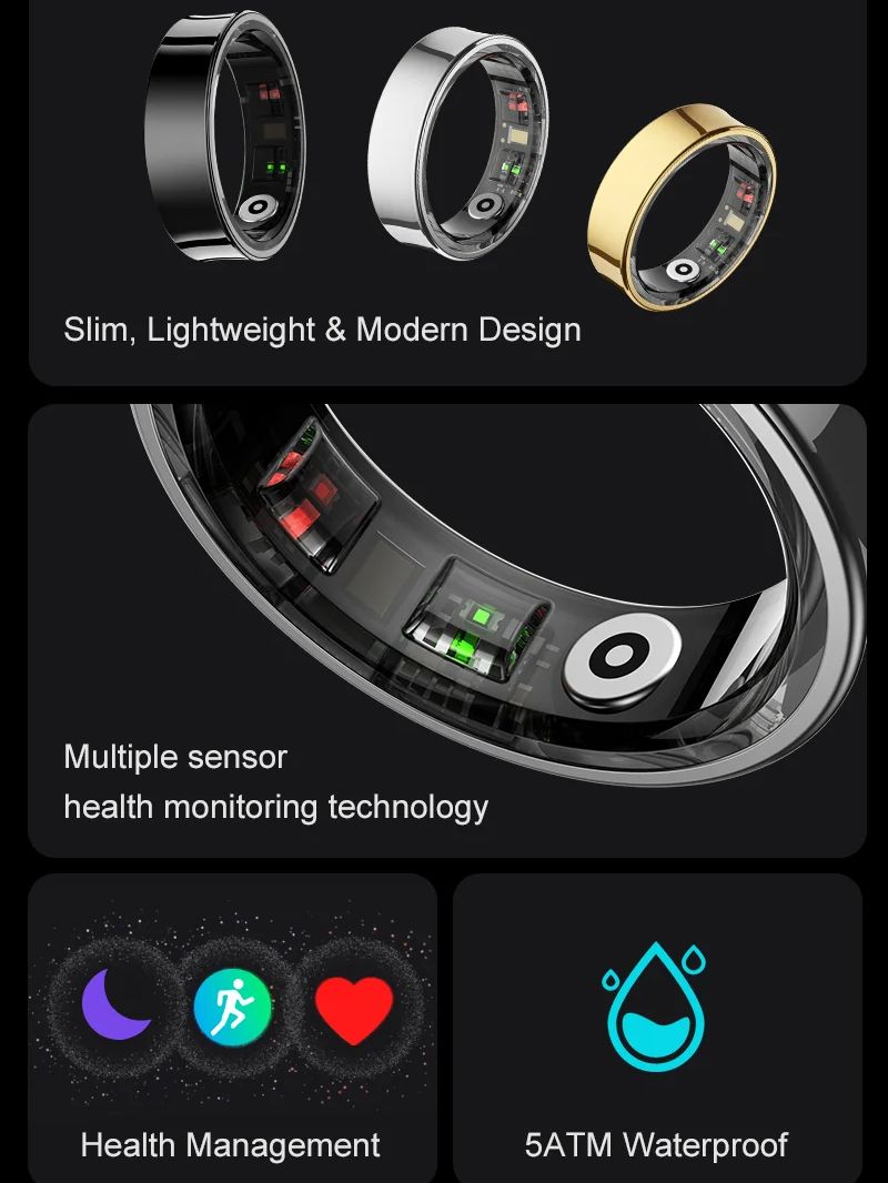 حلقة ذكية جديدة R09 مراقبة الص - مراجعة Health Monitors وسعره